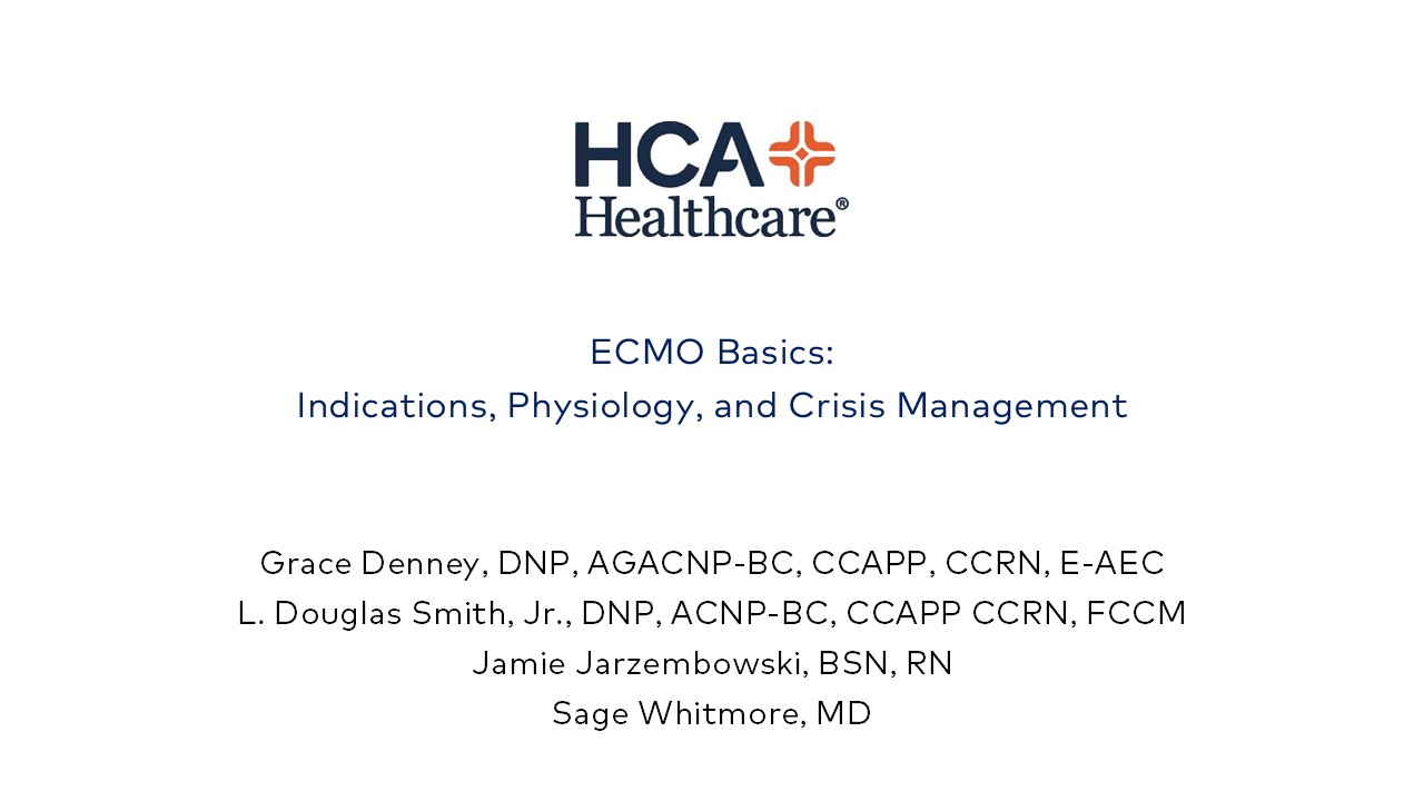 Corporate PSG: ECMO Basics for Intensive Care Consortium Banner